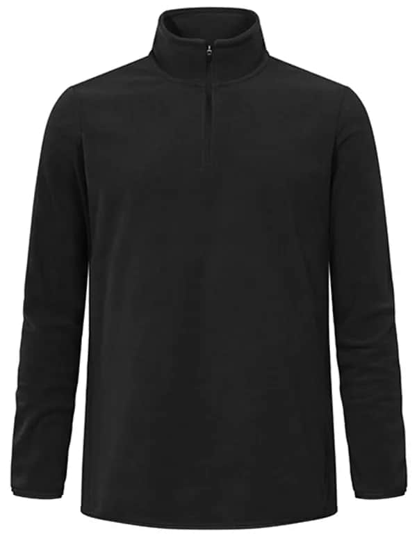 Men´s Recycled Fleece Troyer - Black