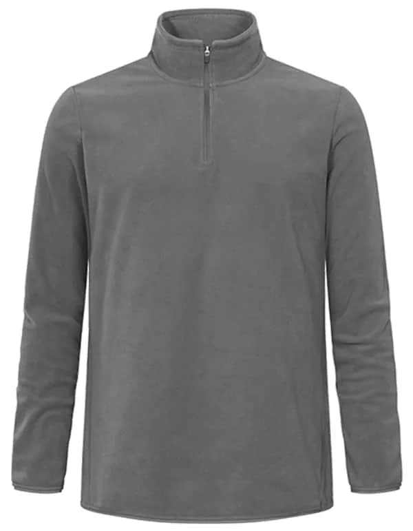 Men´s Recycled Fleece Troyer - Steel Gray