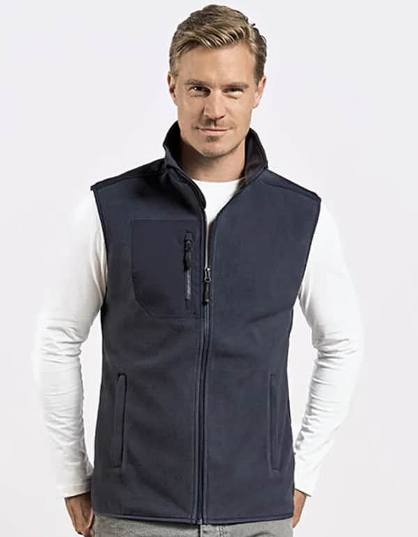 Men´s Canvas Fleece Vest - Navy