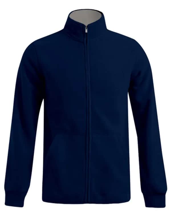 Men´s Double Fleece Jacket - Navy/Light Grey (Solid)