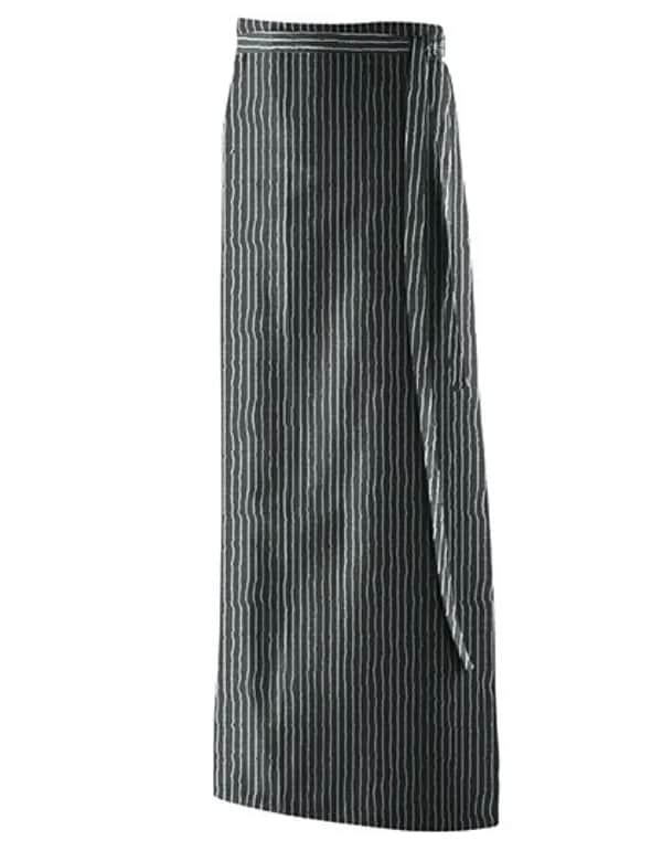 Schürze XXL 130 x 100 cm - Black Pinstripe