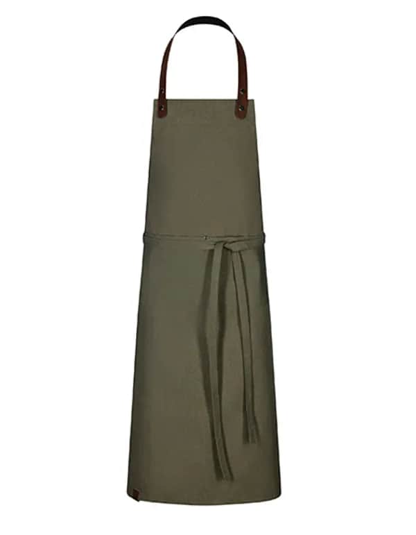 Latzschürze Canvas 75 x 100 cm - Dark Green Washed