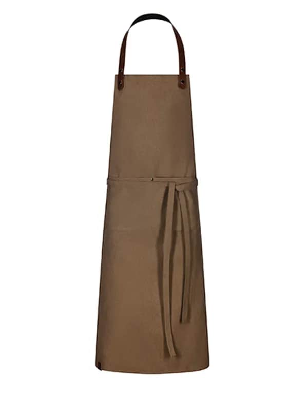 Latzschürze Canvas 75 x 100 cm - Mid Brown Washed