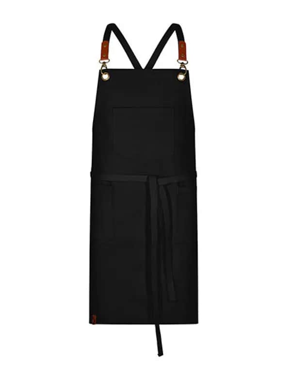 Latzschürze Canvas - Black