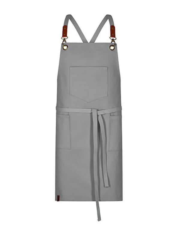 Latzschürze Canvas - Silver Grey
