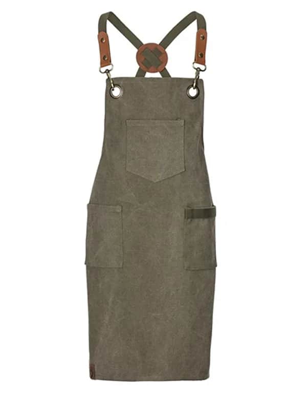 Kinderlatzschürze Canvas - Olive