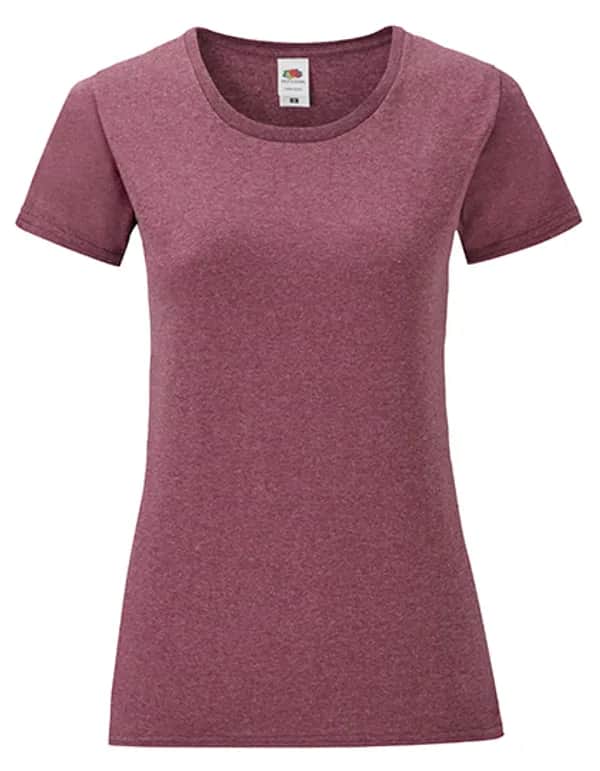 Ladies´ Iconic T - Heather Burgundy