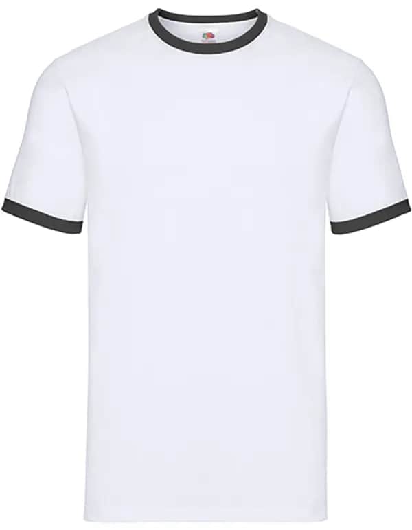 Ringer Tee - White/Black