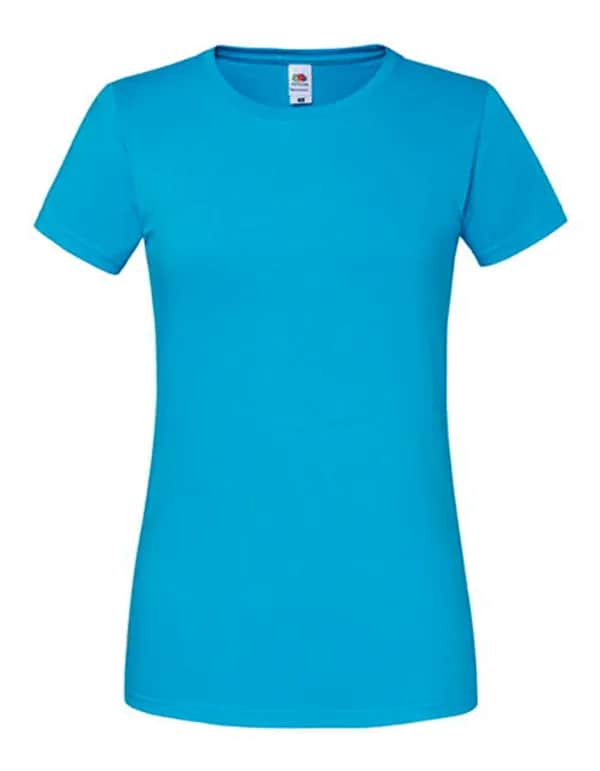 Ladies Iconic 195 Ringspun T - Azure Blue