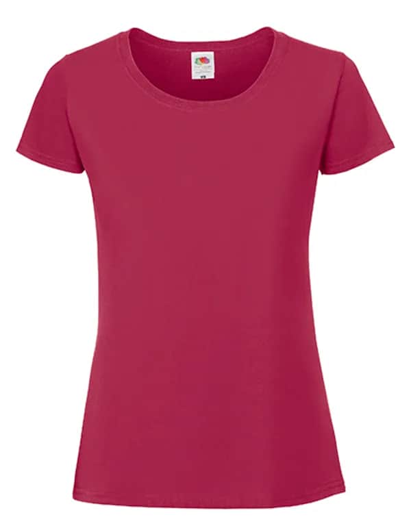 Ladies Iconic 195 Ringspun T - Cranberry
