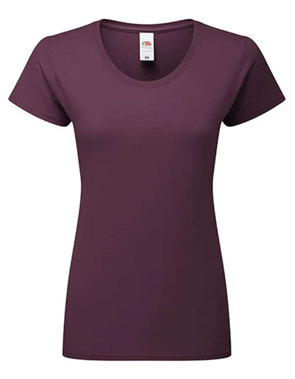 Ladies Iconic 195 Ringspun T - Dark Plum