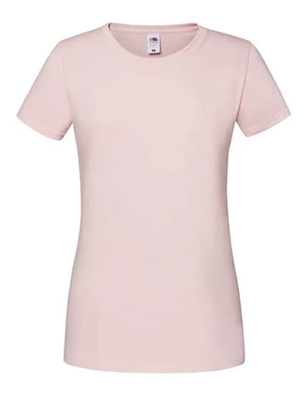 Ladies Iconic 195 Ringspun T - Powder Rose