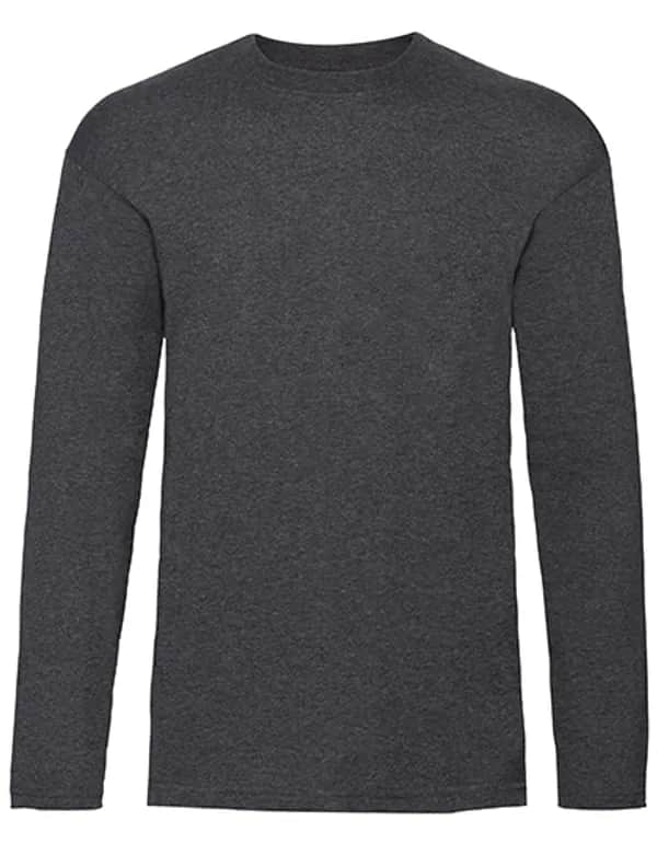 Valueweight Long Sleeve T - Dark Grey Heather