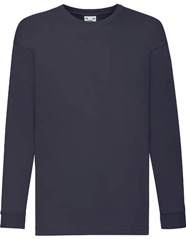 Kids´ Valueweight Long Sleeve T - Deep Navy