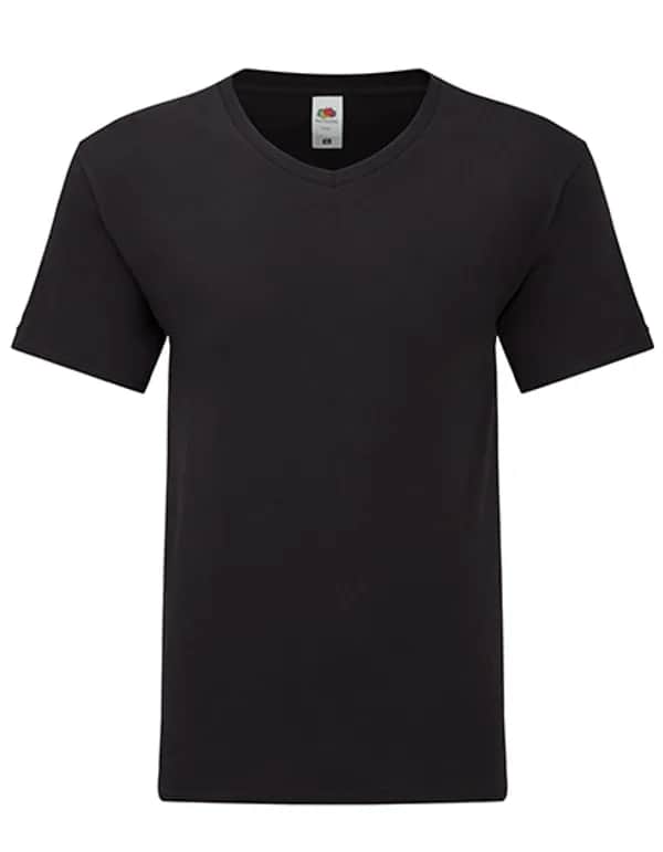 Iconic 150 V Neck T - Black