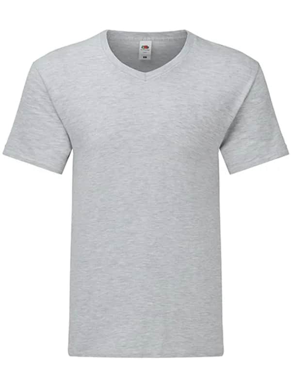 Iconic 150 V Neck T - Heather Grey