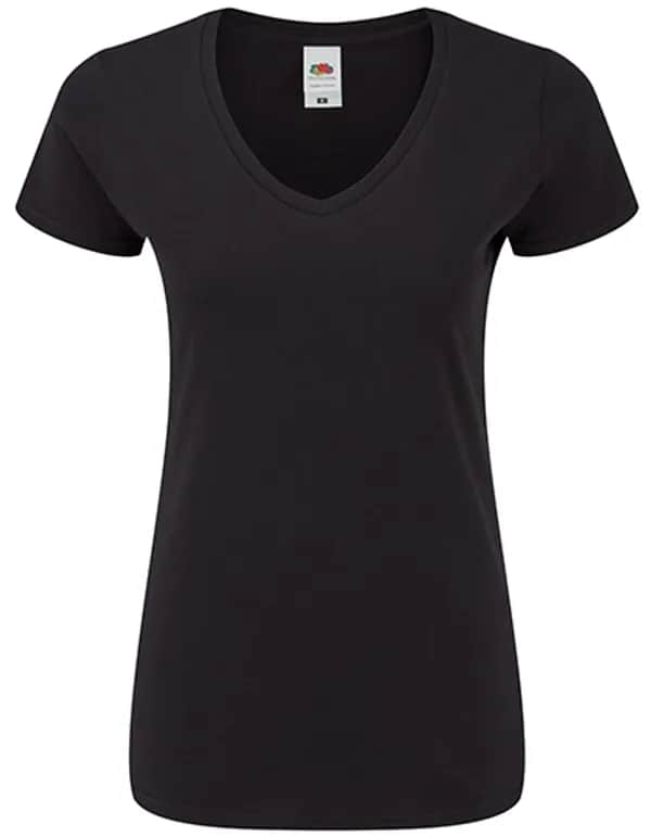 Ladies´ Iconic 150 V Neck T - Black
