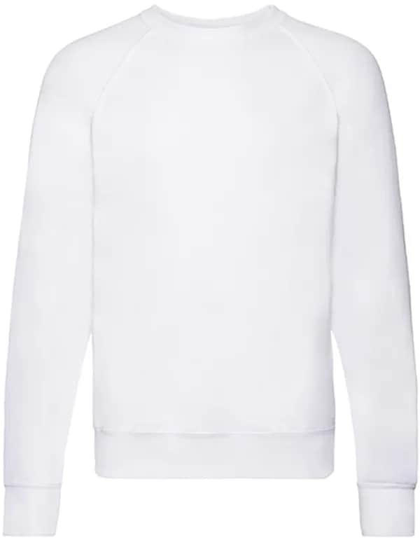 Lightweight Raglan Sweat - White