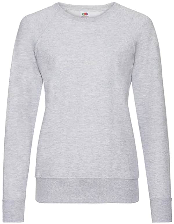 Ladies´ Lightweight Raglan Sweat - Heather Grey