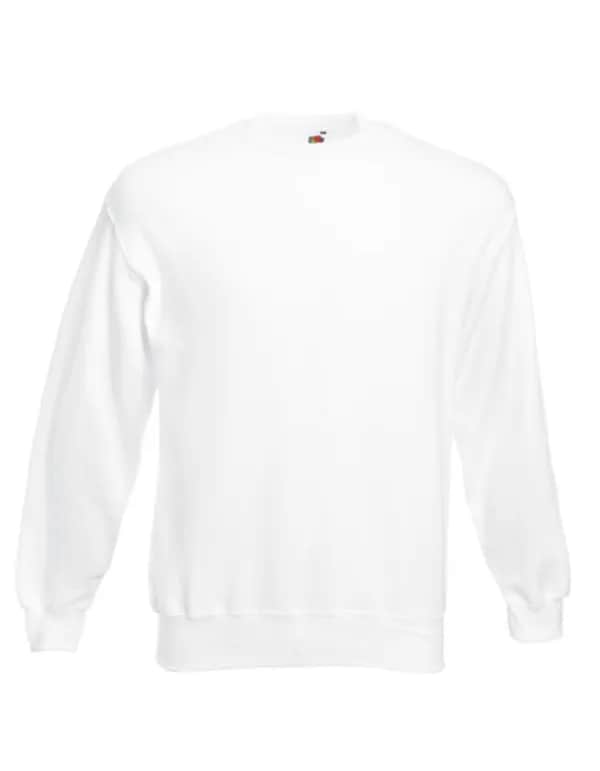 Classic Set-in Sweat - White