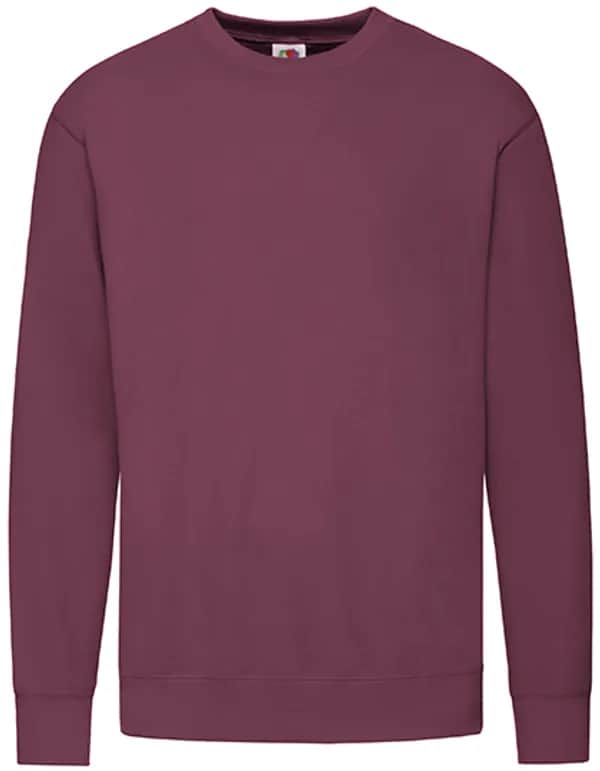 Lightweight Set-In Sweat - Burgundy