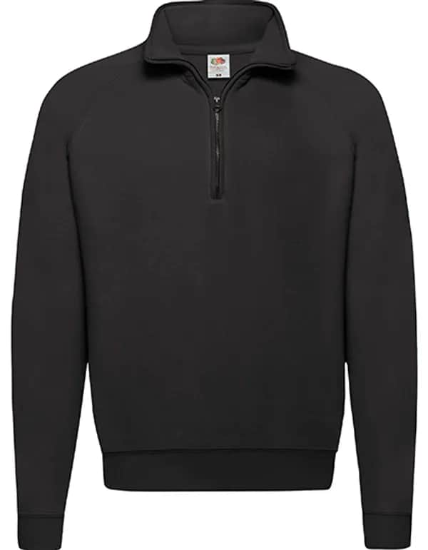 Classic Zip Neck Sweat - Black