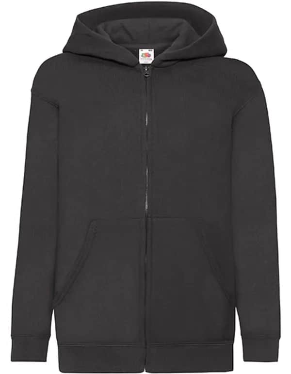 Kids´ Classic Hooded Sweat Jacket - Black