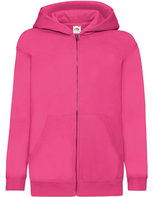 Kids´ Classic Hooded Sweat Jacket - Fuchsia