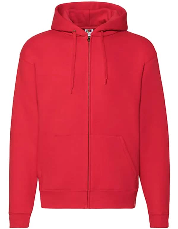 Premium Hooded Sweat Jacket - Red