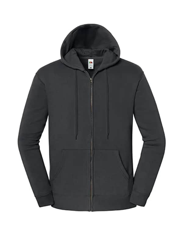 Iconic Premium Hooded Sweat Jacket - Light Graphite (Solid)