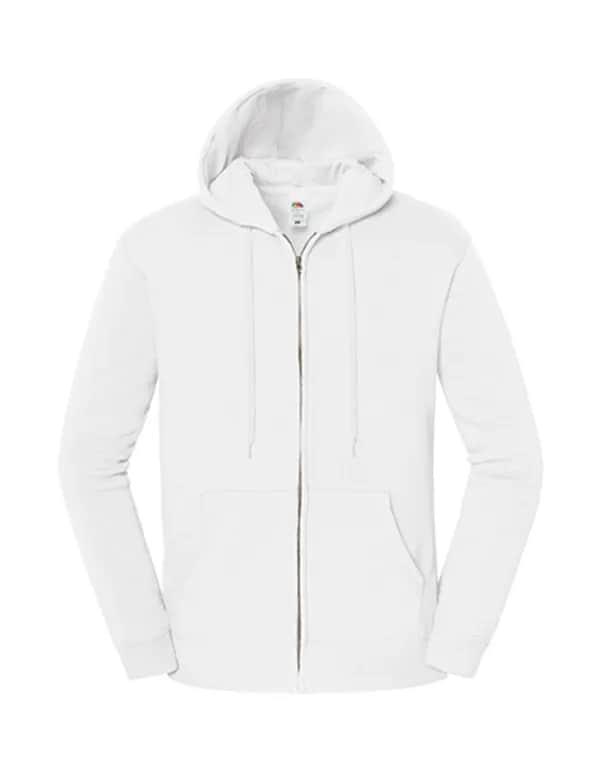 Iconic Premium Hooded Sweat Jacket - White
