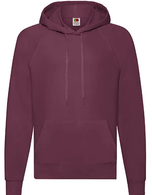 Lightweight Hooded Sweat - Burgundy