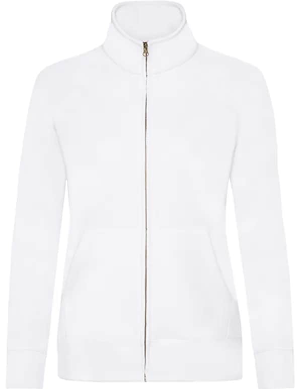Ladies´ Premium Sweat Jacket - White