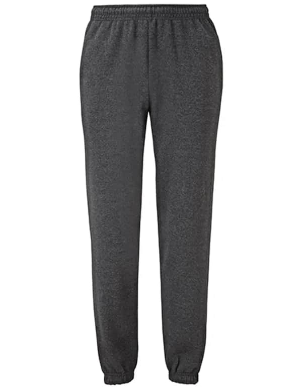 Classic Elasticated Cuff Jog Pants - Dark Heather Grey
