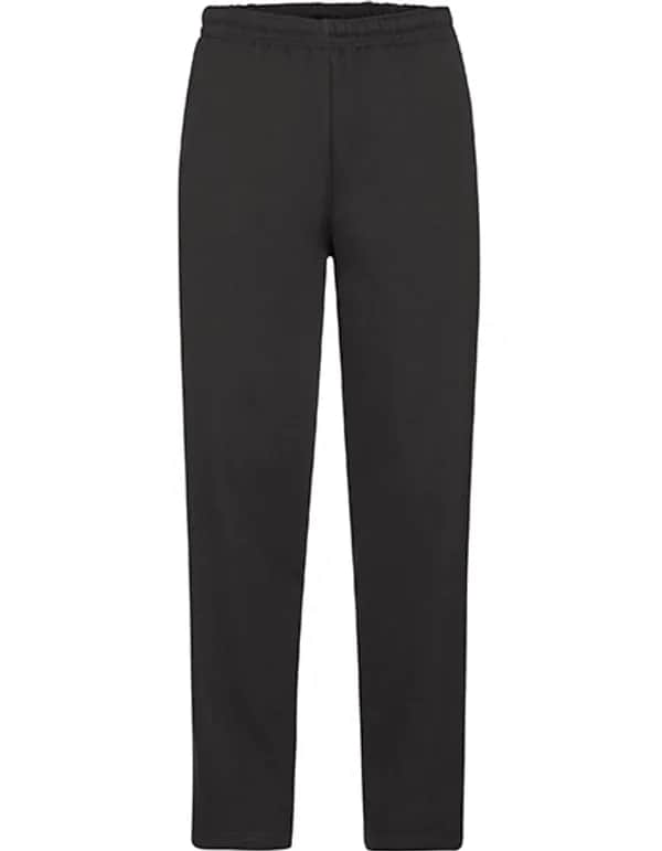 Classic Open Hem Jog Pants - Black