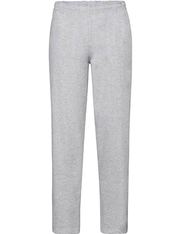 Classic Open Hem Jog Pants - Heather Grey