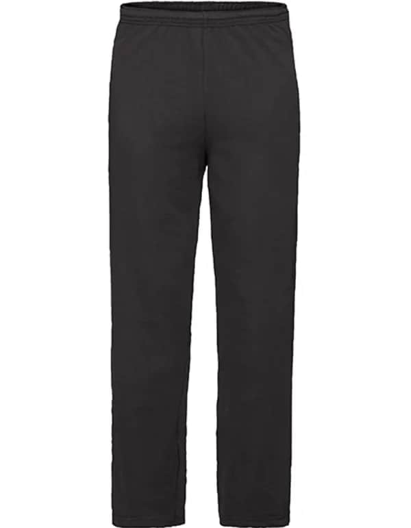 Lightweight Open Hem Jog Pants - Black