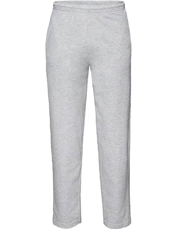 Lightweight Open Hem Jog Pants - Heather Grey