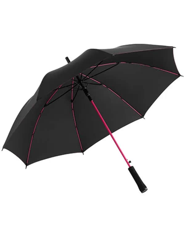 AC-Stockschirm Colorline - Black/Magenta