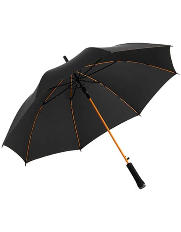 AC-Stockschirm Colorline - Black/Orange