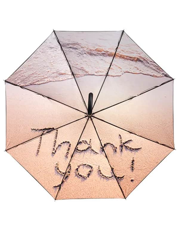 AC-Stockschirm FARE® Impressions - Black/Beach - Thank You