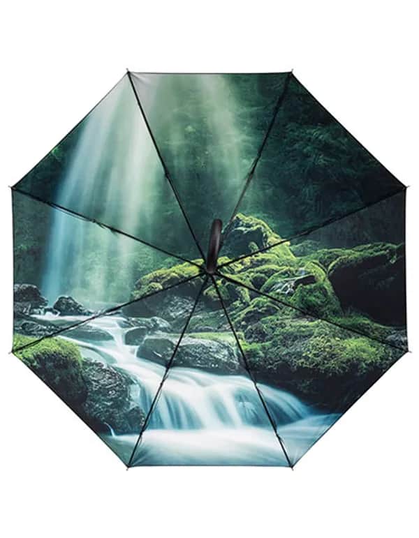 AC-Stockschirm FARE® Impressions - Black/Waterfall