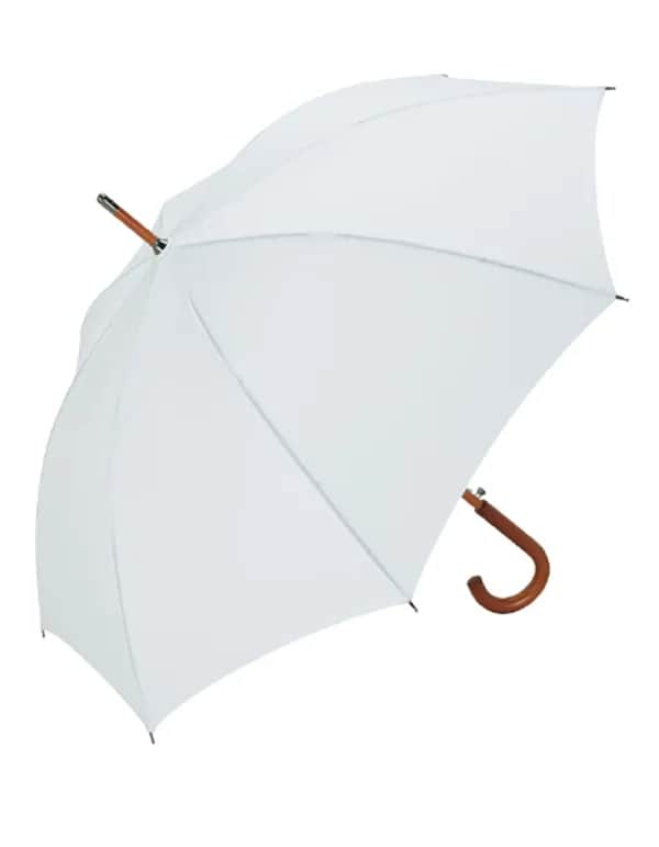 AC-Holz-Stockschirm - White