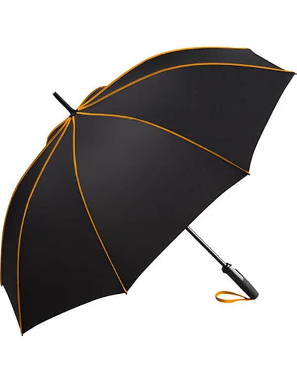 AC-Midsize-Stockschirm FARE® Seam - Black/Orange