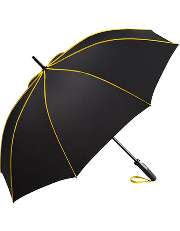 AC-Midsize-Stockschirm FARE® Seam - Black/Yellow