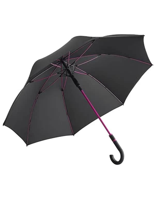 AC-Midsize-Stockschirm FARE®-Style - Black/Magenta