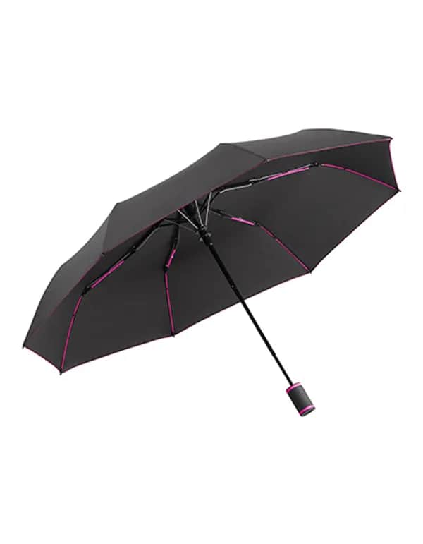 Taschenschirm FARE®-AC-Mini Style - Black/Magenta