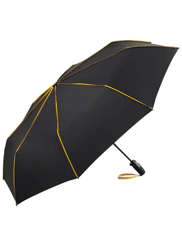 AOC-Oversize-Taschenschirm FARE®-Seam - Black/Yellow