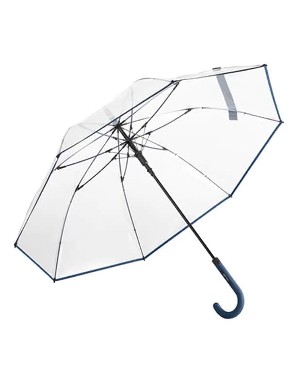 AC-Stockschirm FARE®-Pure - Transparent/Navy Blue