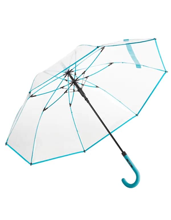 AC-Stockschirm FARE®-Pure - Transparent/Petrol